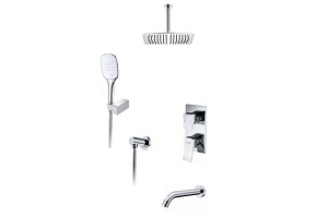 A171668 Встраиваемый комплект для ванны с верхней душевой насадкой, лейкой и изливом