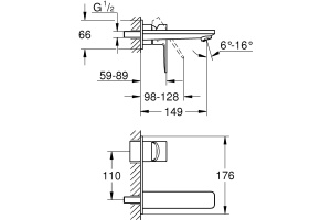 Смеситель Grohe Lineare 19409001 для раковины - 2