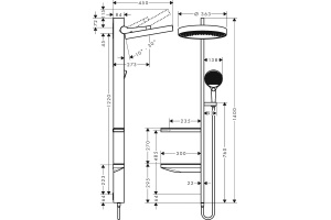 Душевая стойка Hansgrohe Rainfinity 26842000 - 2