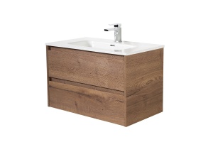 Тумба с раковиной BelBagno Kraft 80 темное дерево - 2