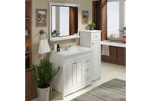 Тумба с раковиной Comforty Тбилиси 90 белый глянец - 2