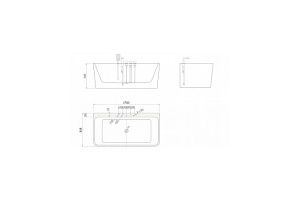 Акриловая ванна Esbano Paris 170х85 белый (ESVAPARISM) - 3