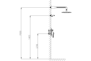 Душевой гарнитур Bronze de Luxe Windsor (10138DF) - 3
