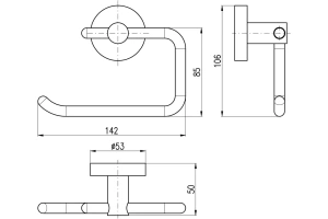 Держатель туалетной бумаги Rav Slezak Colorado золото - 2
