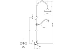 Душевая стойка Webert Karenina KA721208065 бронза - 3