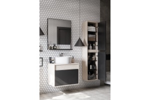 Комплект мебели Aquaton Лофт Урбан 65 светлое дерево-серый - 2