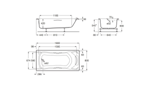 Экран Roca BeCool 180 - 2