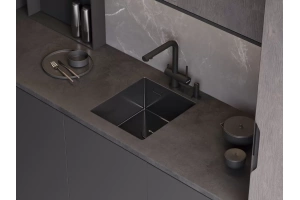 Мойка кухонная Omoikiri Akisame графит (4997011) - 2