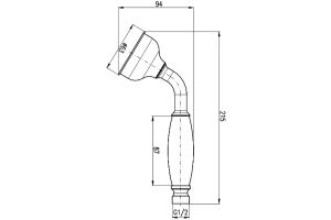 Душевая стойка Rav Slezak Morava бронза - 3