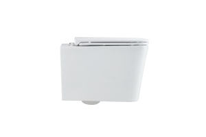 Унитаз подвесной Q-Line VT1-12T Tornado, цвет белый, ультратонкое soft-close сиденье, , шт - 2