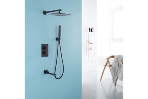 Душевая система Abber Daheim черный, матовый (AF8250B) - 2