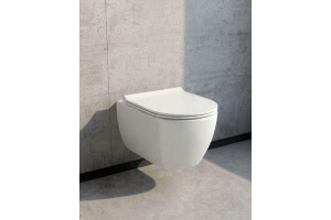 Унитаз подвесной Boheme Bianco с крышкой белый матовый - 3