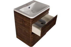 Тумба для комплекта Style Line Атлантика 60 Люкс Plus, напольная,старое дерево - 3