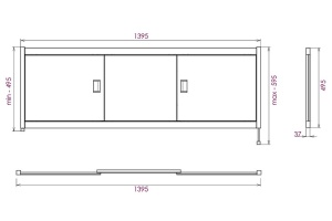 Фронтальная панель Onika Монако 140 белый (514001) - 2