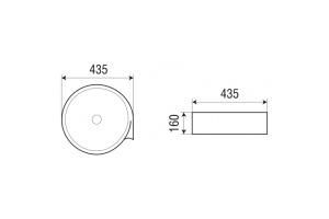 Раковина накладная Weltwasser WW ELBACH 3261 43.5 белый (10000004570) - 2