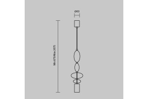 Подвесной светильник Maytoni Monochrome MOD071PL-L8B3K3 - 3