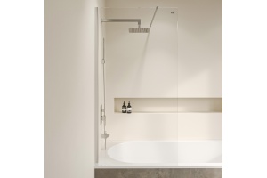 Шторка на ванну RGW Screens SC-051 70х150 профиль хром стекло прозрачное - 2