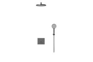 Душевой комплект Vincea с термостатом сталь - 2