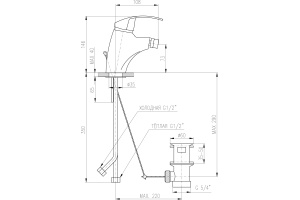 Смеситель для биде Rav Slezak Mississippi хром (MS045.5) - 2