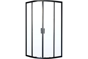 Душевой уголок Royal Bath HKD 90х90 профиль черный стекло прозрачное