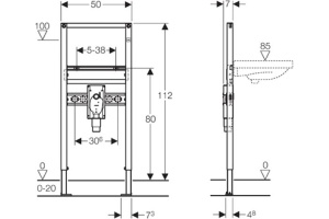 Система инсталляции для раковин Geberit Duofix 111.480.00.1 - 2