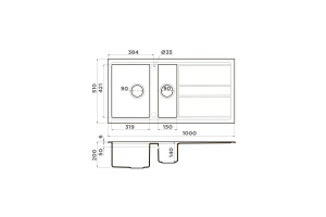 Мойка кухонная Omoikiri Kitagawa Artceramic/leningrad grey (4993804) - 2