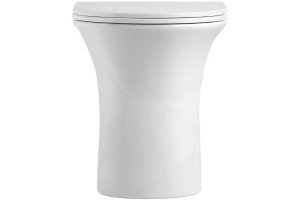 Унитаз приставной Agger белый с сиденьем микролифт - 3