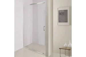 Душевая дверь BelBagno Uno 110х195 профиль хром стекло прозрачное