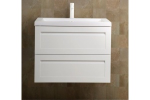 PLATINO База под раковину подвесная с двумя выкатными ящиками, Белый глянец AM-Platino-600-2C-SO-BL-Cer - 2