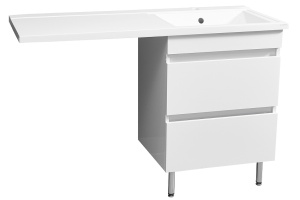 Тумба под раковину Stella Polar Мадлен Марсал 130 белый - 2