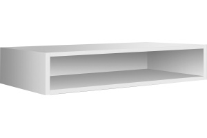 M90OHX0750WG GEM, Open-space для базы, подвесной, 75 см, цвет: белый, глянец