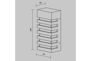 Бра Maytoni Outdoor O034WL-01B - 2