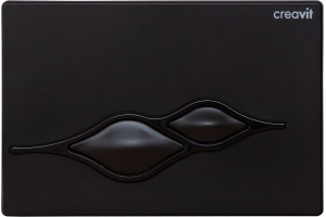 Кнопка смыва Creavit Ufo GP1002.02 черный глянцевый