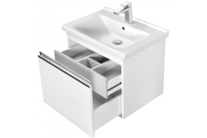 Тумба с раковиной Aquaton Капри 60 белый глянцевый - 3