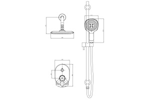 Душевой комплект D&K Marx Rhein DA1395701 - 2