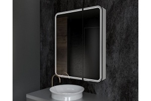 Зеркало-шкаф с подсветкой, левый ART&MAX VERONA  AM-Ver-700-800-2D-L-DS-F