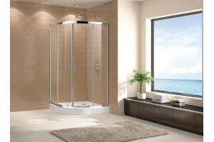 Душевой уголок Cezares ECO-O-R-2-90-C-Cr стекло прозрачное - 2