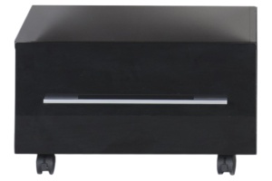 Тумба Aquanet Нота 58 подкатная, черная - 3