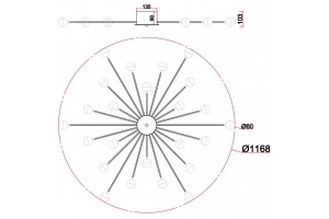 Потолочная люстра Freya Celebrity FR5242CL-24BS - 2