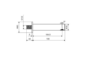 Излив для ванны Excellent Pi черный матовый - 2
