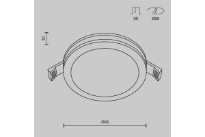 Встраиваемый светильник Maytoni Phanton DL2001-L7W4K - 3
