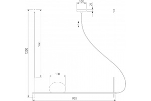 Подвесной светильник Eurosvet Stair 70145/1 черный - 2