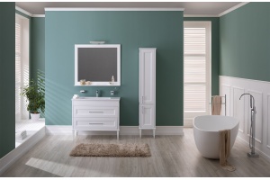 Тумба для комплекта Aquanet Бостон М 100 ручки хром - 2