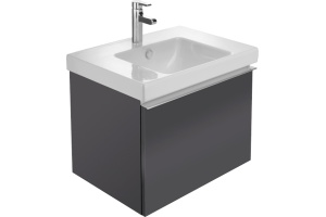 Тумба с раковиной Jacob Delafon Odeon Up 70 серый антрацит