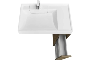 Тумба с раковиной Aquaton Лондри 20 темное дерево - 3