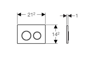 Кнопка смыва Geberit  (115.085.KK.1) - 2