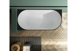 Акриловая ванна Abber 170х80 черный, матовый (AB9329-1.7MB L) - 3