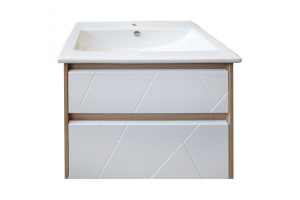 Тумба ASB-Mebel подвесная Диана 60 White под умывальник Элина 60 белый