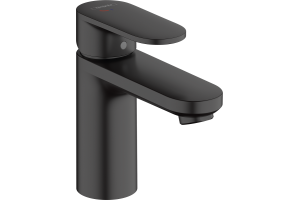 Смеситель для раковины Hansgrohe Vernis Blend с донным клапаном чёрный матовый
