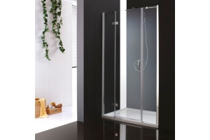 Душевая дверь Cezares Bergamo 185 хром стекло прозрачное